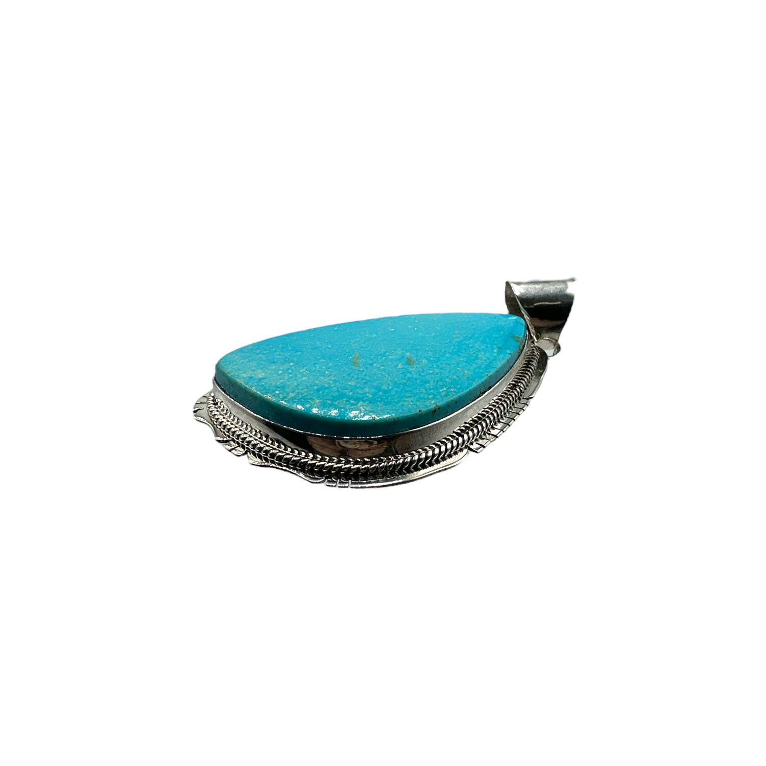 Sterling Silver & Kingman Turquoise Pendant