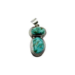 Sterling Silver & Pilot Mountain Turquoise Pendant