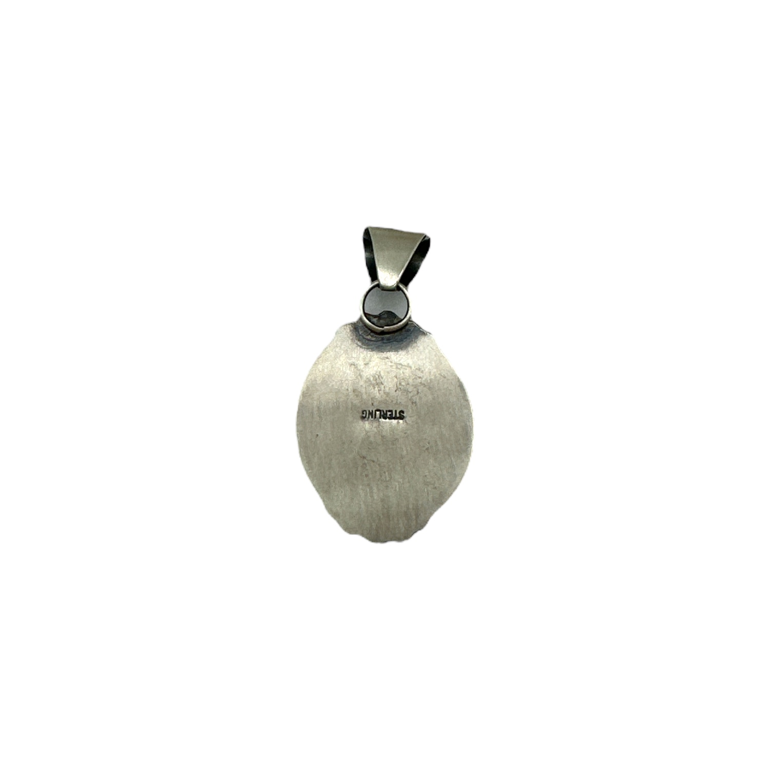 Sterling Silver & White Buffalo Pendant