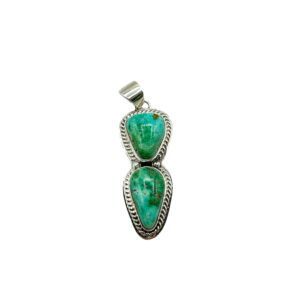 Sterling Silver & Pilot Mountain Turquoise Pendant