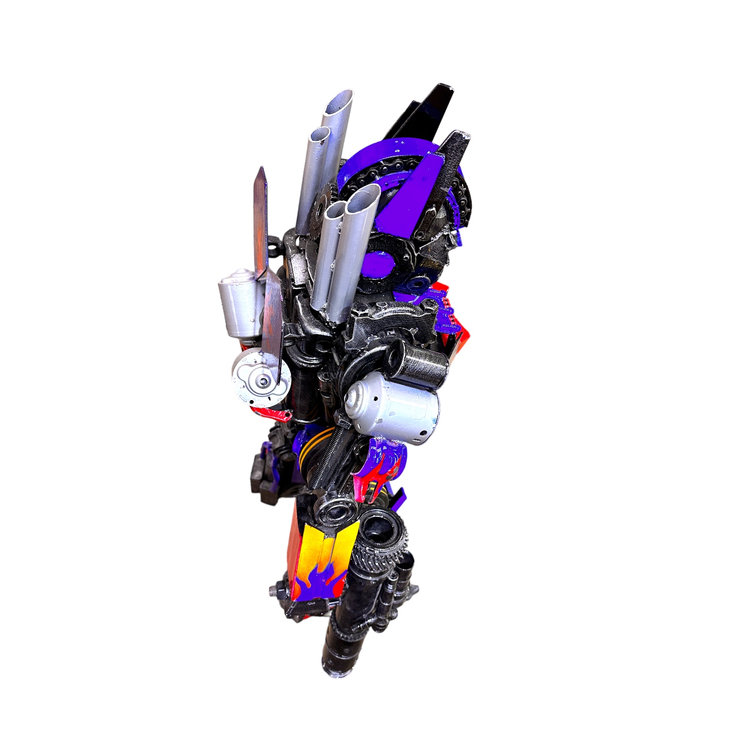 Transformers Optimus Prime Recycled Metal Statue Sculpture - 46"