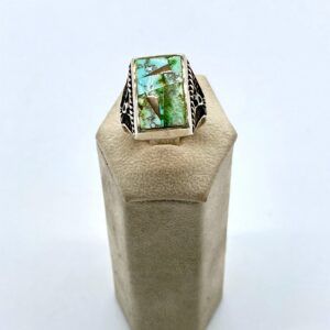 GL Miller Studio Sterling Silver, Turquoise, & MOP Inlay Ring