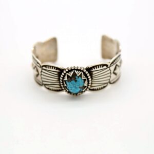 Sterling Silver & Kingman Turquoise Cuff Bracelet