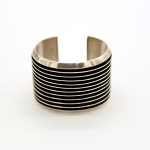 Sterling Silver Native American Navajo Bracelet by Tom Hawk