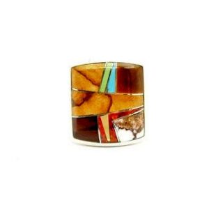 Men's ring with tigers eye 40820