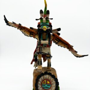 Large Eagle Wood Carved Kachina Doll by Milton Howard 