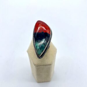 Multi color Turquoise and Sterling Silver Ring