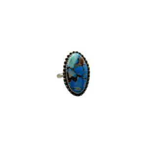 Sterling Silver & Golden Hills Turquoise Ring - Sz. 7