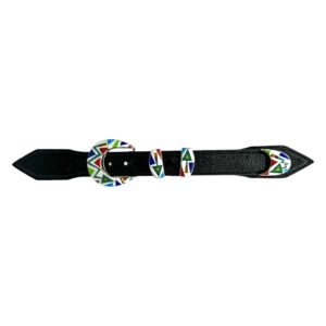 TSF Sterling Silver & Multi Stone Inlay Ranger Design Belt Buckle Set