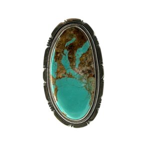 Sterling Silver & Sonoran Gold Turquoise Split Shank Ring - Sz. 5.75