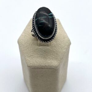 Navajo Sterling Silver & Sunnyside Turquoise Split Shank Ring