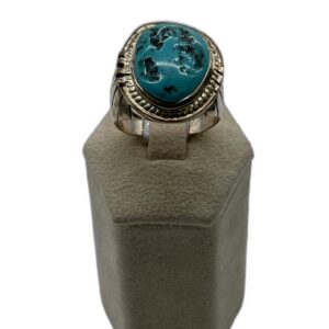 Navajo Sterling Silver & Kingman Turquoise Ring