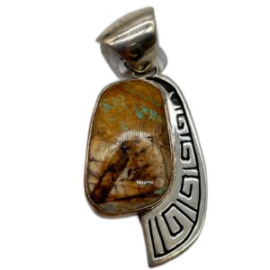 Boulder Turquoise Sterling Silver Pendant