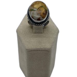 Navajo Sterling Silver & Boulder Turquoise Ring