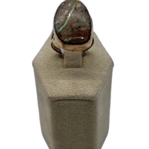 Navajo Sterling Silver & Boulder Turquoise Ring