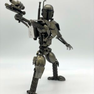 Star Wars Mandalorian Inspired Recycled Metal Sculpture