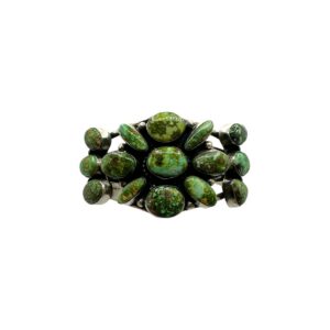 B. Johnson Sterling Silver & Turquoise Quad Shank Cuff Bracelet