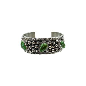 E. Piaso Sterling Silver & Sonoran Gold Turquoise Cuff Bracelet