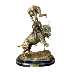 Frederic Remington 'Buffalo Horse' Bronze Sculpture
