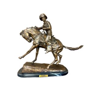 Frederic Remington 'Cowboy' Bronze Sculpture