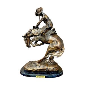 Frederic Remington 'Rattlesnake' Bronze Sculpture
