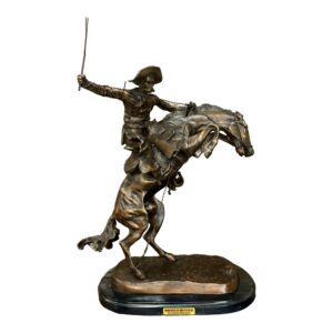 Frederic Remington 'Bronco Buster' Bronze Sculpture