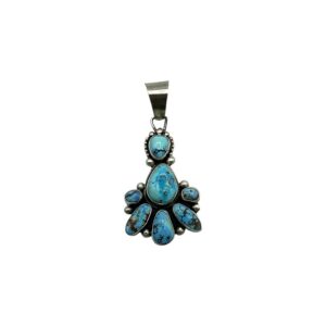 Sheila Sterling Silver & Golden Hills Turquoise Pendant