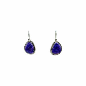 Sterling Silver & Sugilite Dangle Earrings