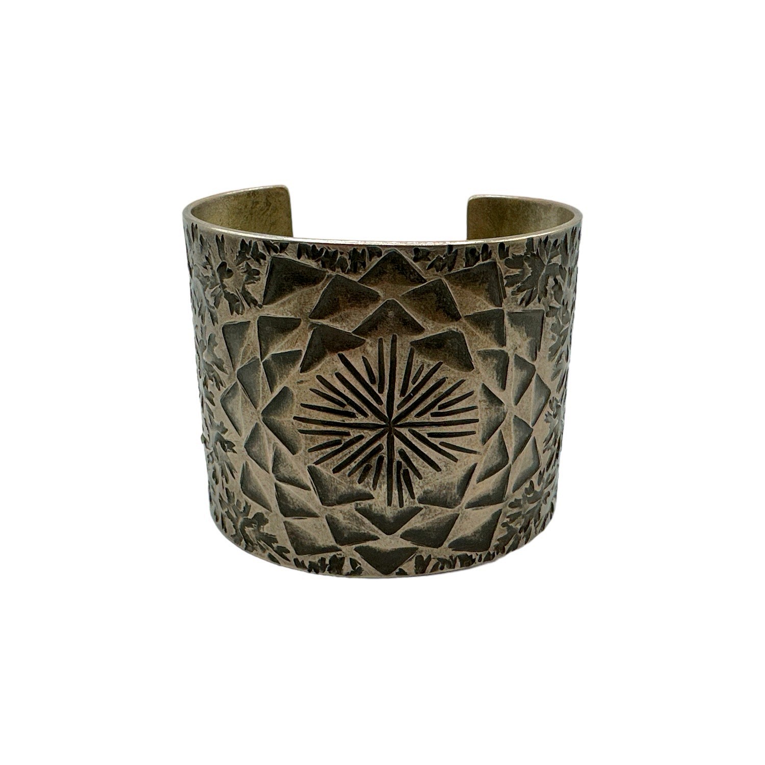 Sterling Silver Wide Cuff Bracelet