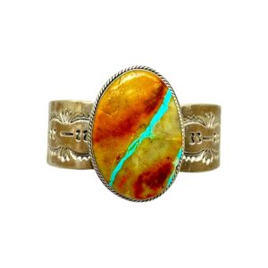 Sterling Silver & Boulder Turquoise Cuff Bracelet