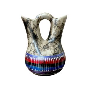 V. King Navajo Horsehair Wedding Vase