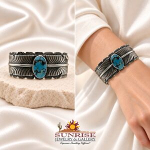 Sterling Silver & Turquoise Cuff Bracelet