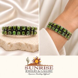 B. Johnson Sterling Silver & Turquoise Cuff Bracelet