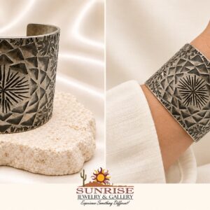 Sterling Silver Wide Cuff Bracelet