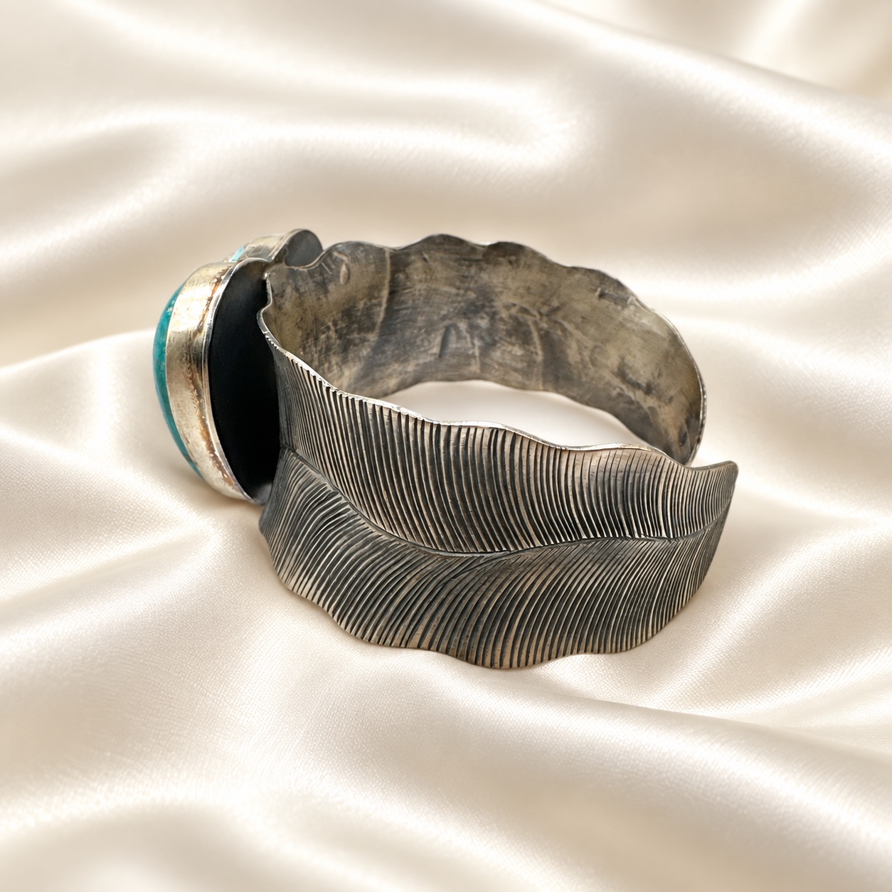 Sterling Silver & Fox Turquoise Cuff Bracelet