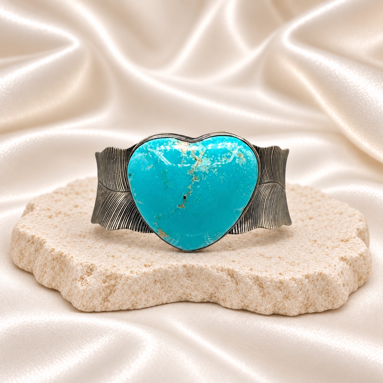 Sterling Silver & Fox Turquoise Cuff Bracelet