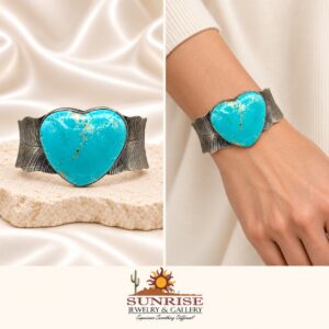 Sterling Silver & Fox Turquoise Cuff Bracelet