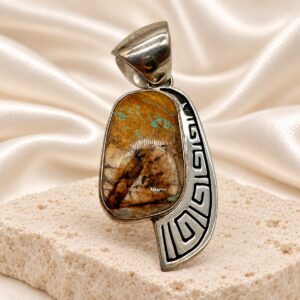 Boulder Turquoise Sterling Silver Pendant