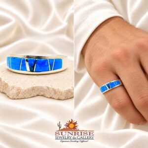 Turquoise Inlay Men's Band 100120