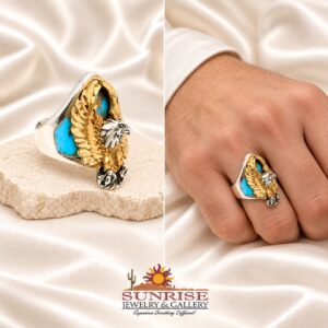 Eagle Ring With Turquoise 51920