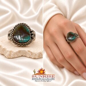 Navajo Sterling Silver & Royston Turquoise Ring