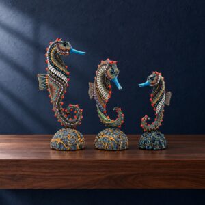 Fimo Clay Sea Horse Family